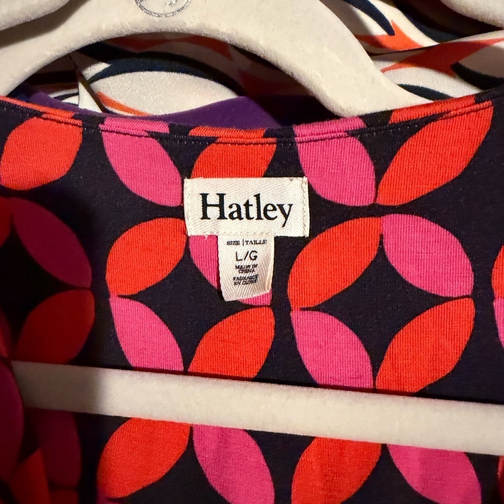 Hatley Vibrant Pink and Red Long Sleeve Dress - Picture 4 of 4